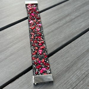 Red and pink magnetic bracelet